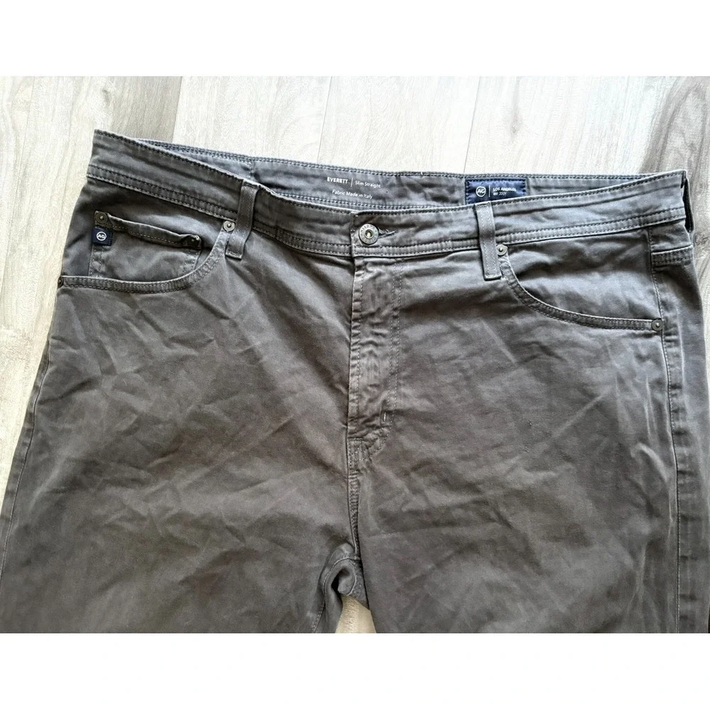 AG Jeans Adriano Goldschmied Pants Mens 38x32* Gray Everett Slim Straight Casual